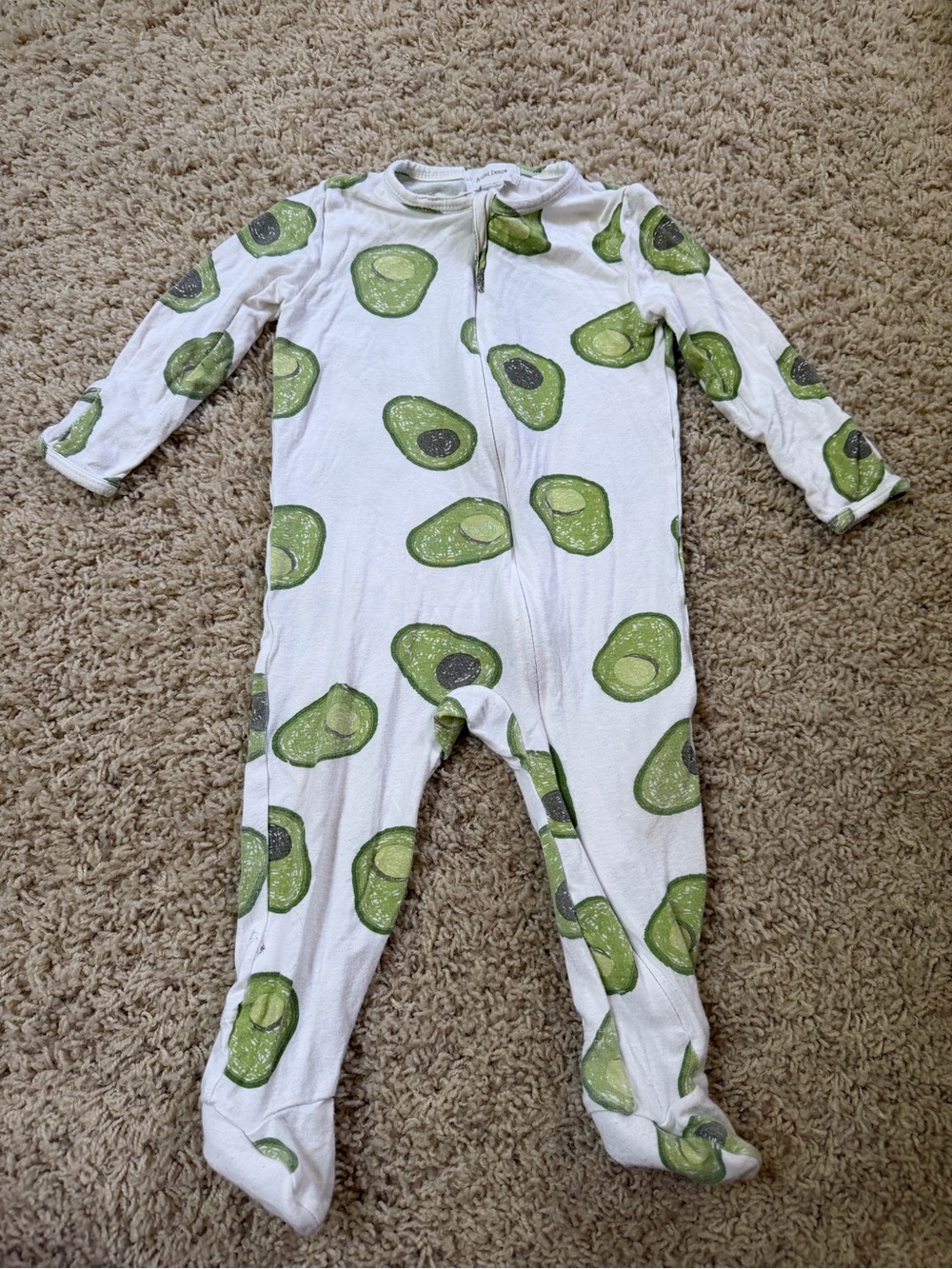 Angel Dear Pajamas avocado print